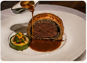 Illustrative fine dining dish