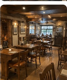 Illustrative traditional pub interior